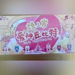 Entire Sealed Case of Baby 3 Cupid Mini Plush Pendants! 6 single boxes in all!